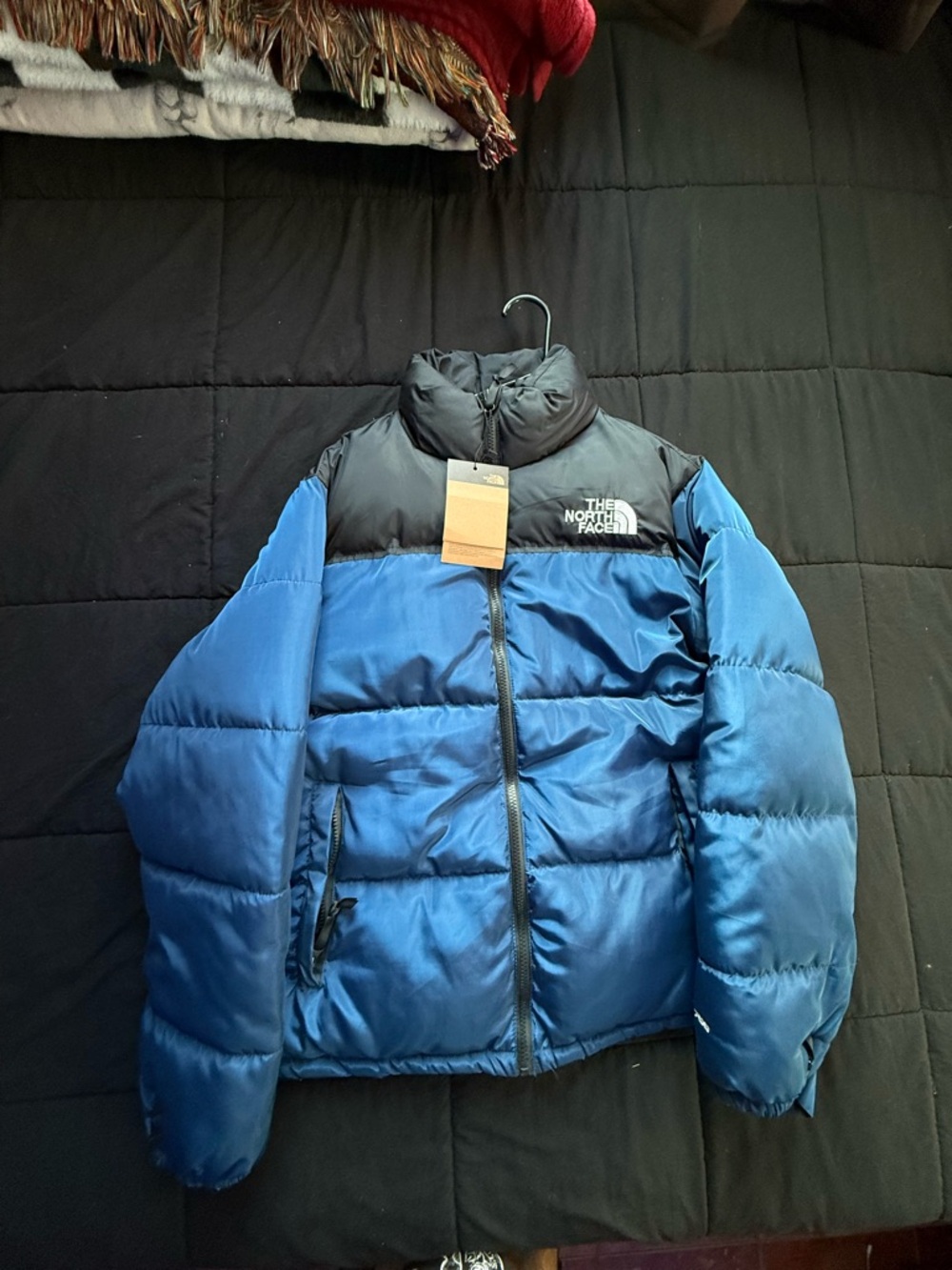 The North Face Blue and Black Puffer Jacket - Picture 2 of 8